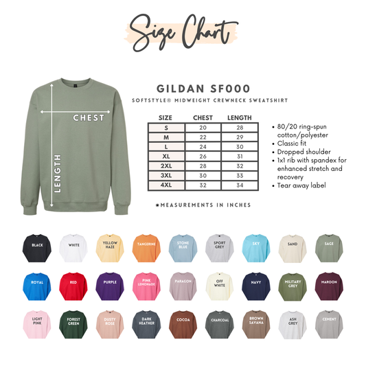 GO TEAM Sequin Embroidered Crewneck