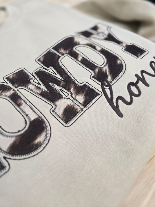 Howdy Honey applique crewneck