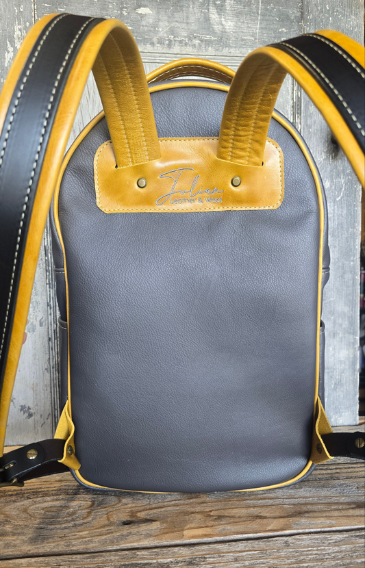 Rancho Bison Leather and Wool Backpack