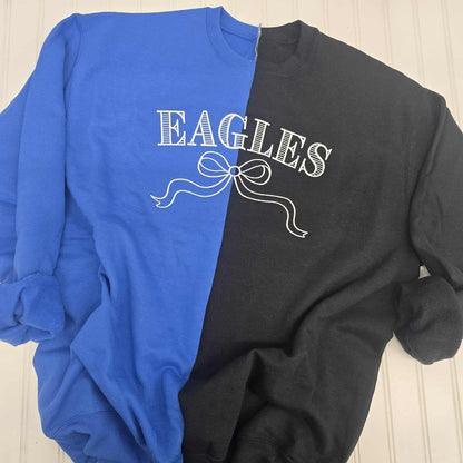 Eagles Bow Crewneck Embroidered