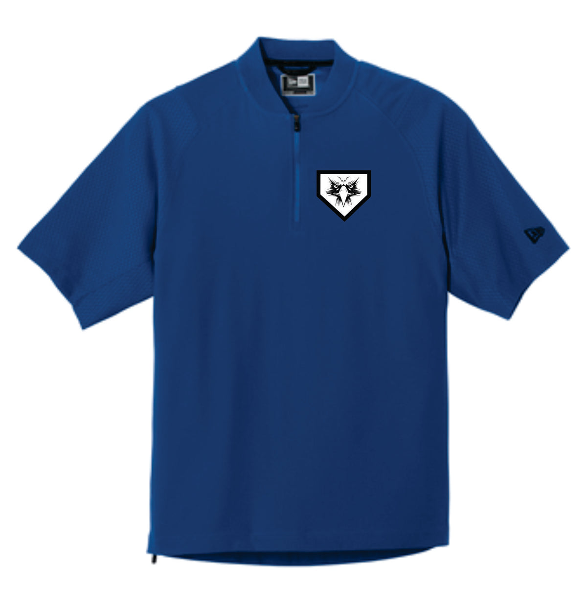 Elma Eagles Baseball Embroidered New Era Short Sleeve Cage Jacket