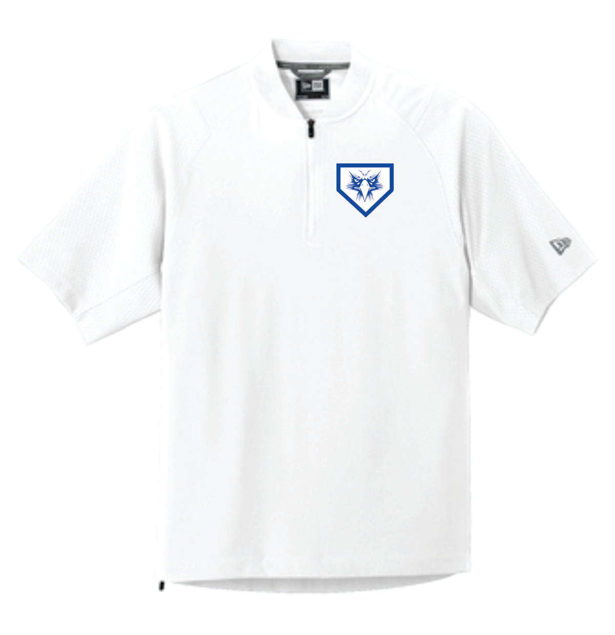 Elma Eagles Baseball Embroidered New Era Short Sleeve Cage Jacket