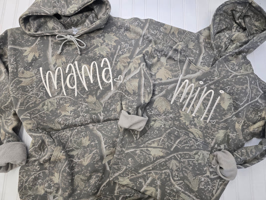 Mama/Mini Deadwood Camo Hoodies
