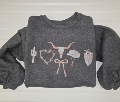 For the Love of Western Crewneck