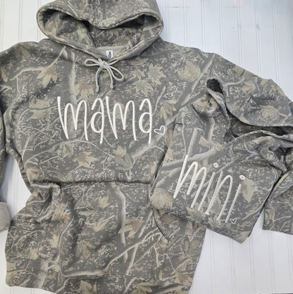 Mama/Mini Deadwood Camo Hoodies