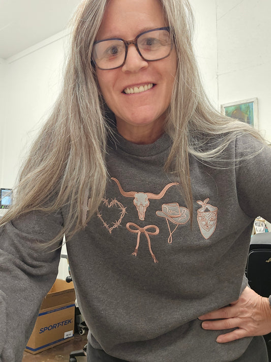 For the Love of Western Crewneck