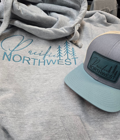 Pacific Northwest Grey Crossneck Hoodie
