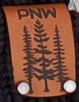PNW Leather Patch Beanie