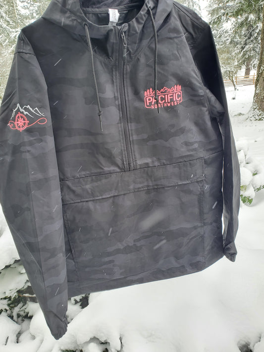 Black Camo PNW Anorak Jacket