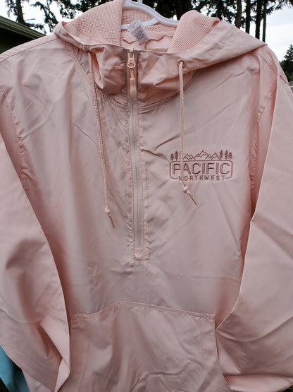 Pacific Northwest Unisex Lightweight Quarter-Zip Windbreaker Pullover