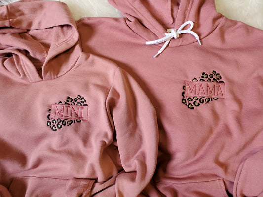 Mama and Mini matching Hoodies