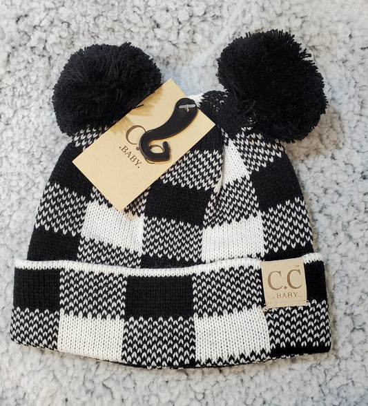 Custom Plaid Baby Beanie