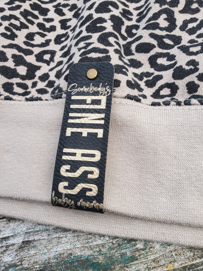Leopard 1/4 Zip sweatshirt