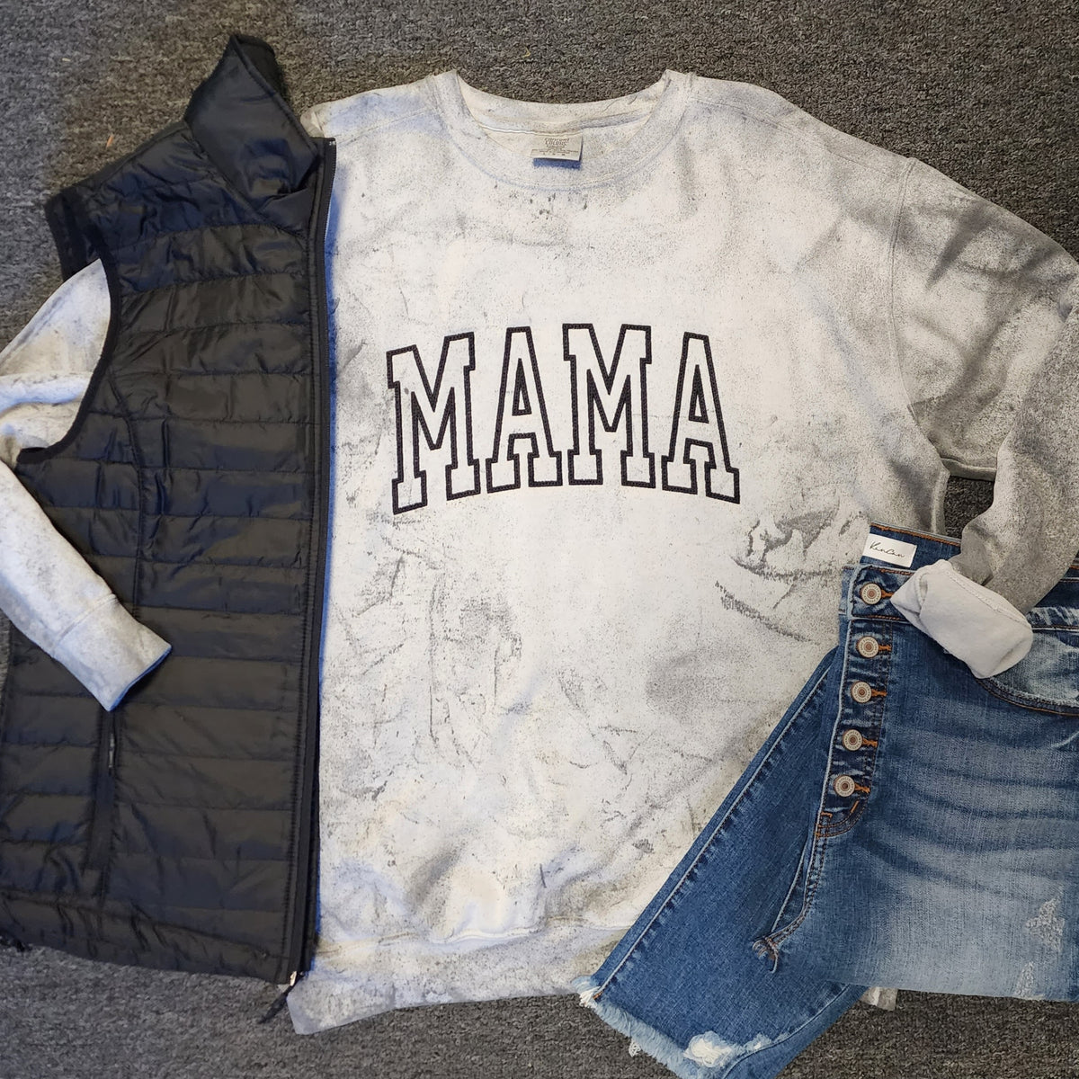 MAMA Embroidered Crewneck Sweatshirt