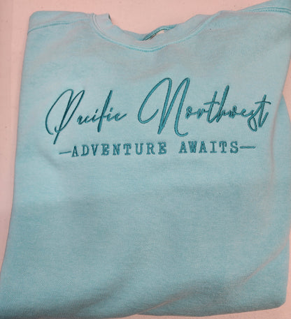 Pacific Northwest embroidered crew.