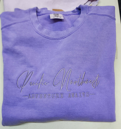 Pacific Northwest embroidered crew.